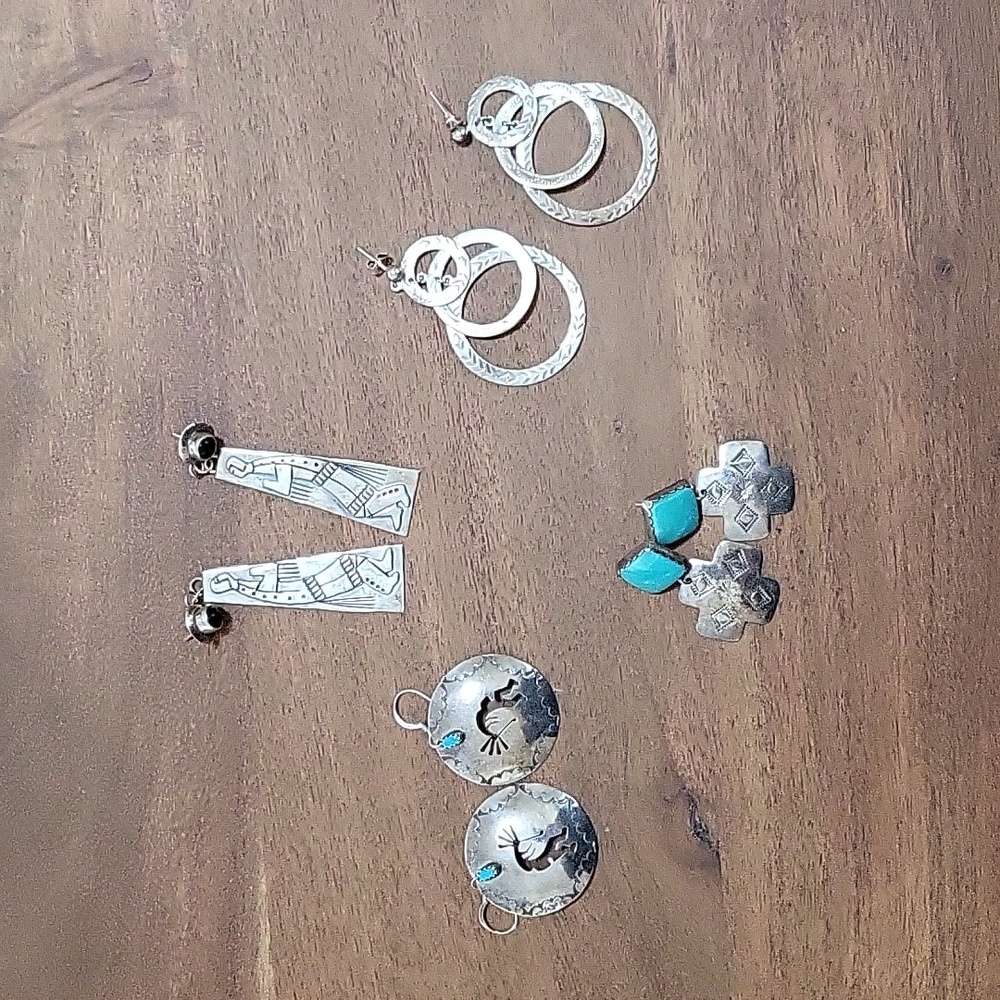 Lot of Vintage Sterling Silver Earrings